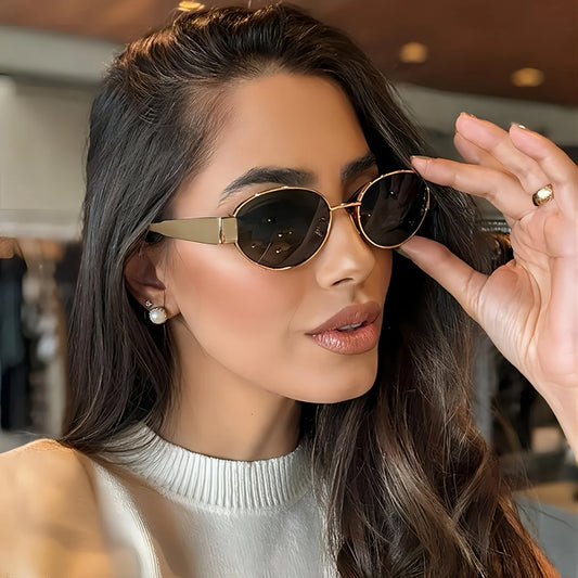Gafas Ovaladas Unisex – Clásicas Metálicas