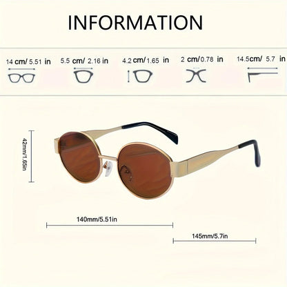 Gafas Ovaladas Unisex – Clásicas Metálicas