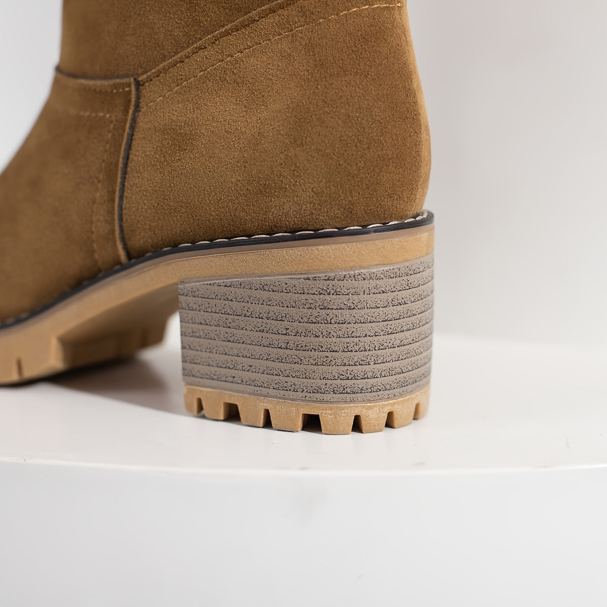 Botas de Mujer con Forro de Piel Sintética – Botines de Tacón Cuadrado y Fácil de Calzar