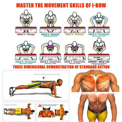 Set Portátil de Tabla Multifuncional de Flexiones con Asas, Equipo de Fitness Plegable para Entrenamiento de Pecho, Abdomen, Brazos y Espalda ✅