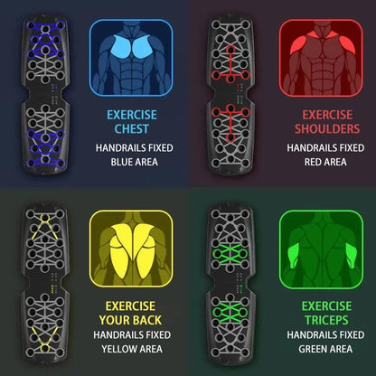 Set Portátil de Tabla Multifuncional de Flexiones con Asas, Equipo de Fitness Plegable para Entrenamiento de Pecho, Abdomen, Brazos y Espalda ✅