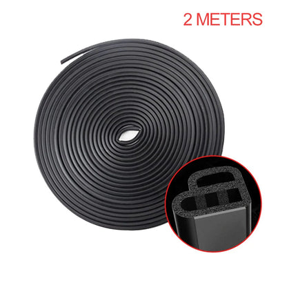 SEAMETAL Tira de Sellado para Puerta de Coche de Goma – Protector de Doble Capa, Aislante de Sonido, Impermeable y Anticlima para Puertas, Capó y Maletero.