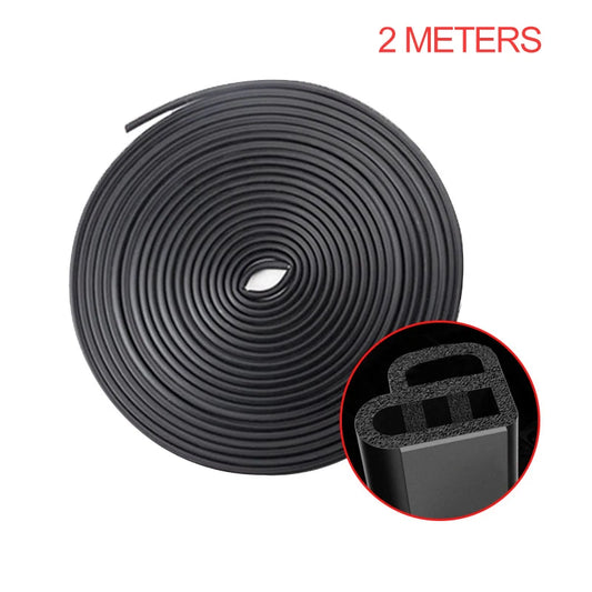 SEAMETAL Tira de Sellado para Puerta de Coche de Goma – Protector de Doble Capa, Aislante de Sonido, Impermeable y Anticlima para Puertas, Capó y Maletero.