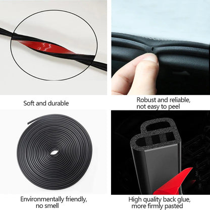 SEAMETAL Tira de Sellado para Puerta de Coche de Goma – Protector de Doble Capa, Aislante de Sonido, Impermeable y Anticlima para Puertas, Capó y Maletero.